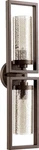 Quorum Light Julian Glass Wall Sconce Oiled Bronze 553-2-86. Fixed Price $250.00.