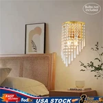 Crystal Wall Sconces Lighting Fixture Modern Semicircle Mount Lamp. Fixed Price $27.05.