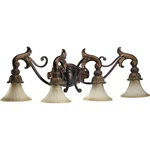 Quorum International Q5230-4 Light Bathroom Fixture Gold. Fixed Price $589.00.