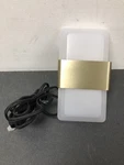 Globe Electric 1-LIGHT Led Wall Sconce Matte Brass Finish. Fixed Price $37.99.