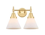 Innovations Lighting 447-2W-12-17 Cone Vanity 17"W Satin Gold /. Fixed Price $283.80.