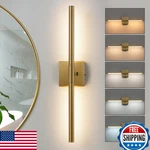 Faziyo Gold 24IN Led Bath Vanity Light Fixture, 5 Ct, Dimmable, 360 Rotatable. Fixed Price $78.59.