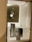 House Of Troy WL601-SN Satin Nickel Wall Sconce, 10.25" White Glass Shade. Fixed Price $78.99.