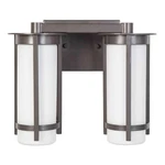 Eglo Lighting 2X60W Bath/vanity W/graphite Finish & White Glass. Fixed Price $44.99.