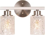 Alice House 12.2" Bathroom Vanity Light Wall Sconce Brushed Nickel Over Mirror. Fixed Price $44.99.