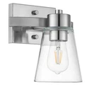 Prominence Home Fairendale Single Light Brushed Nickel Bathroom Vanity. Fixed Price $55.46.