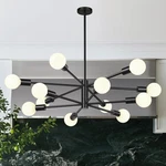 33" Modern 12-LIGHT Sputnik Chandelier Adjustable Matte Black Fixture. Fixed Price $166.99.