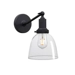 Permo Industrial Sconces Slope Pole With 6.7" Oval Dome Clear Glass Shade. Fixed Price $49.75.