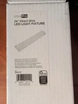 Ultrapro 24IN. Direct Wire Led Light Strip Fixture, Selectable Brightness. Fixed Price $39.99.