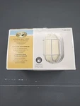 Hampton Bay Exterior Led Wall Light, White Finish Open Box. Fixed Price $19.95.
