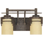 Designers Fountain 82102-WM Mission Ridge Bathroom Vanity Light Warm Mahogany. Fixed Price $178.43.