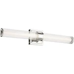 Kichler Laurene Light 27" Linear Bath, Nickel/clear Fluted - 55196PNLED. Fixed Price $399.99.