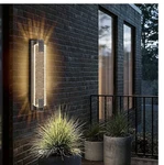 Dusk To Dawn Outdoor Light, 23.6 Led Lights Waterproof Sconce Wall Mount Bronze. Fixed Price $225.00.