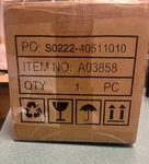 A03858 Velus Modern 1-LIGHT Seeded Glass Bathroom Vanity Gold, New. Fixed Price $40.00.