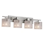 Justice Design Fusion Aero 4-LT Bath, Oval/seed/nkl E26 FSN-8704-30-SEED-NCKL. Fixed Price $438.40.