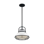 Nuvo Lighting Upton 12" Pendant, Gloss White/black Accents 60-7084. Fixed Price $109.98.