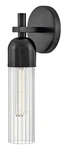 Hinkley Soren Medium Bath Wall Sconce, Clear Fluted Glass, Transitional, Inst.... Fixed Price $306.11.