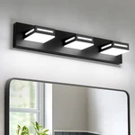 Donrao Led Modern Bathroom 24-INCH, 3-LIGHT, Matte Black, Cool White. Fixed Price $81.99.