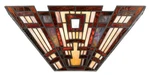 Quoizel TFCC8802 Craftsman Wall Sconce Tiffany Stained Glass Nib. Fixed Price $199.95.