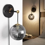 Metro Sphere Glass Wall Sconce - Mid Century Modern Light With Hardwired.... Fixed Price $79.86.