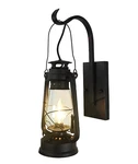 Muskoka Farmhouse Oil Lantern Wall Sconce Black MUS117 Square Base Bnib. Fixed Price $69.99.