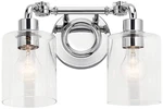 Kichler Gunnison 9 3/4" High Chrome 2-LIGHT Wall Sconce. Fixed Price $194.99.