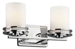 Kichler 5077CH Hendrik 2-LIGHT Bath Vanity In Chrome. Fixed Price $189.97.