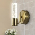 Jonathan 5.5" Minimalist Modern Bubble Acrylic/iron Integrated Led Vanity Gold. Fixed Price $68.99.