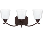 Capital 8113BB-300 Leigh Vanity, 3-LIGHT Total Watts, Burnished Bronze. Fixed Price $73.47.