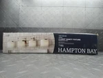 Hampton Bay Tustna 4-LIGHT Brushed Nickel Vanity Fixture 1002230849. Fixed Price $8.40.