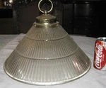 Architectural Patio Garden Glass Industrial Lamp Light Fixture Bulb Sconce Shade. Fixed Price $156.00.