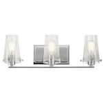 Kichler 45297 Chrome Alton 3-LIGHT Bathroom Vanity. Fixed Price $255.99.