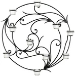 Safavieh Wall Art Collection Circular Candle Holder Sconce. Fixed Price $69.99.