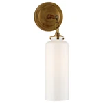 Katie Small Cylinder Sconce By Visual Comfort & Co. Tob 2225HAB/G3-WG. Fixed Price $355.00.