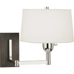 Robert Abbey S4237 Open Box Wonton Swing Arm Or Wall Lamp Silver Plate. Fixed Price $280.75.