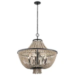 Kichler 43892DBK Brisbane 30" 8-LIGHT Chandelier In Distressed Black. Fixed Price $1729.99.