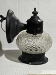 Vintage John Virden Copper And Bubble Glass Wall Sconce Light Fixture W/shade. Fixed Price $38.00.