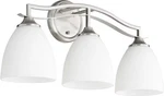 Quorum Jardin 3-LIGHT 10" Bathroom Vanity Satin Nickel. Fixed Price $126.00.