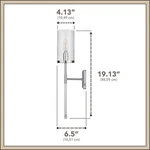 Allen + Roth Casado 4.13" Polished Chrome Modern/contemporary Led Wall Sconce. Fixed Price $23.82.
