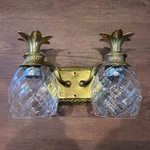 Hinkley 2 Light Fixture Vanity Pineapple Plantation Brass Powder Room. Fixed Price $224.99.