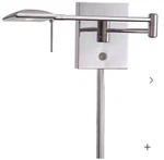 2-GEORGE Kovacs P4328-084 Led Swing Arm Wall Lamp Brushed Nickel Msrp $275/EACH. Fixed Price $330.00.