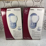 2-TREVISO Collection Vanity Light Fixtures Satin Nickel Finish With Opal Glass. Fixed Price $25.99.