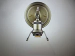 Golden Lighting Orwell Ab 1-LIGHT Aged Brass Bath With Opal Glass Shade. Fixed Price $49.95.
