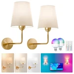 Kindeep Wall Sconce Set Of 2 Battery Operated, Rechargeable Wireless Dimmable.... Fixed Price $50.58.