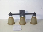Commercial Electric ESS1313 3LIGHT Rustic Vanity Light/antique Ivory Glass Shade. Fixed Price $42.78.
