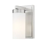 Z-lite Danica Light Wall Sconce, Brushed Nickel/white 3044-1S-BN. Fixed Price $124.00.