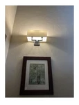 George KOVACS2-LIGHT Brushed Nickel Wall Sconce. Fixed Price $200.00.