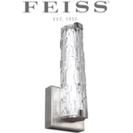 Feiss Cutler 13.5" Led Wall Sconce, Satin Nickel Clear Staggered, WB1871SN. Fixed Price $89.98.