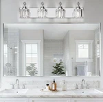 4-LIGHT Bathroom Vanity Crystal Lighting Fixtures Over Mirro.... Fixed Price $99.99.