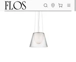 Flos - Silver Suspension Lamp 3 Available. Fixed Price $400.00.